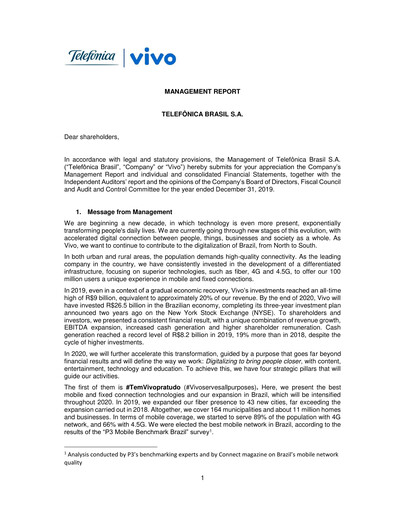 Thumbnail Telefonica Brasil Financial Statement 2019