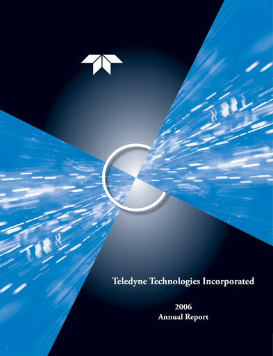 Thumbnail Teledyne Technologies Annual Report 2006