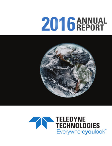 Thumbnail Teledyne Technologies Annual Report 2016