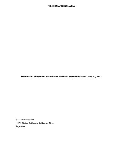 Thumbnail Telecom Argentina
 Financial Statement 2023-q2