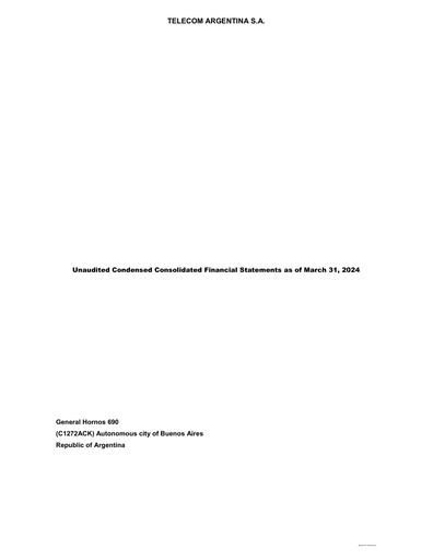 Thumbnail Telecom Argentina
 Financial Statement 2024-q1