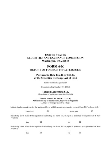 Thumbnail Telecom Argentina
 Financial Statement 2025-q2