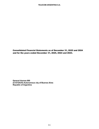 Thumbnail Telecom Argentina
 Financial Statement 2025