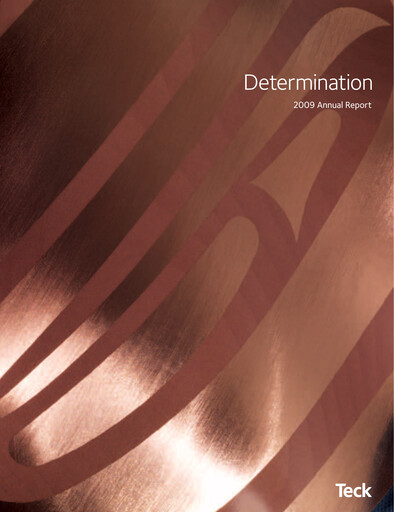 Thumbnail Teck Resources
 Annual Report 2009