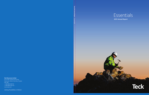 Thumbnail Teck Resources
 Annual Report 2015