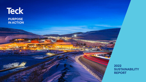 Thumbnail Teck Resources
 Sustainability Report 2022