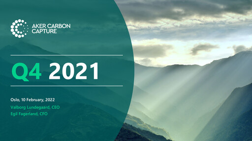 Thumbnail Aker Carbon Capture Quarterly Report 2021-q4