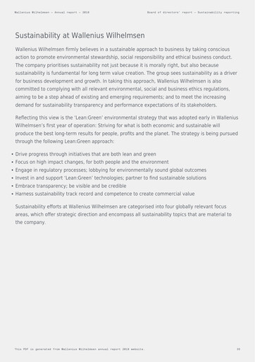 Vorschaubild Wallenius Wilhelmsen Jahresbericht 2018