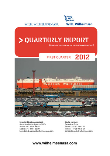 Thumbnail Wallenius Wilhelmsen Quarterly Report 2012-q1