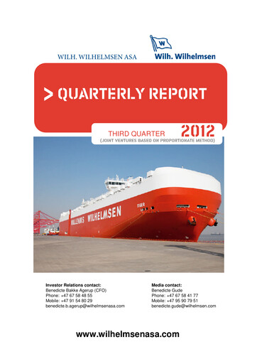 Thumbnail Wallenius Wilhelmsen Quarterly Report 2012-q3