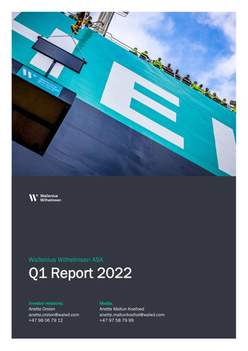 Thumbnail Wallenius Wilhelmsen Quarterly Report 2022-q1