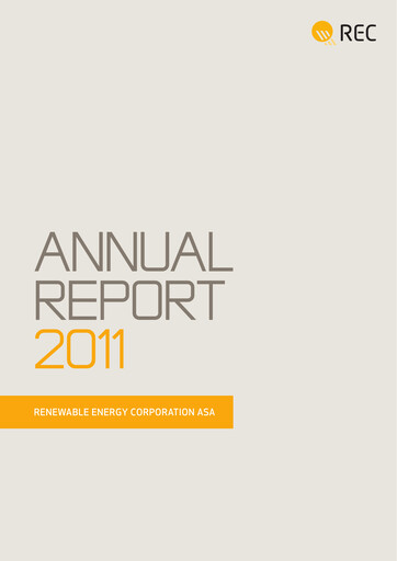 Thumbnail REC Silicon Annual Report 2011