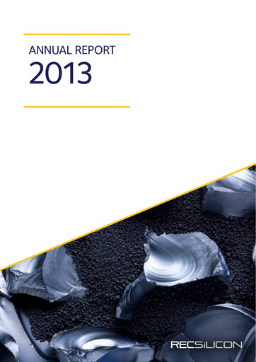 Thumbnail REC Silicon Annual Report 2013