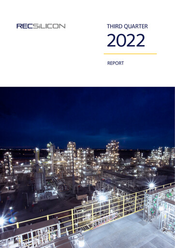 Vorschaubild REC Silicon Quartalsbericht 2022-q3