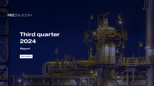 Vorschaubild REC Silicon Quartalsbericht 2024-q3