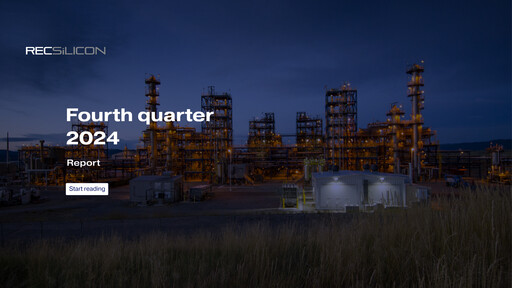 Vorschaubild REC Silicon Quartalsbericht 2024-q4