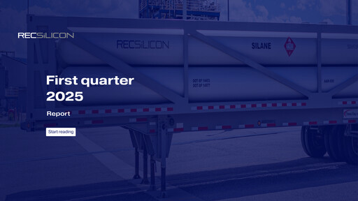 Vorschaubild REC Silicon Quartalsbericht 2025-q1