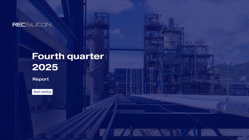 Vorschaubild REC Silicon Quartalsbericht 2025-q4
