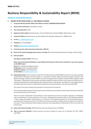 Thumbnail Tata Motors ESG Report 2024-2025