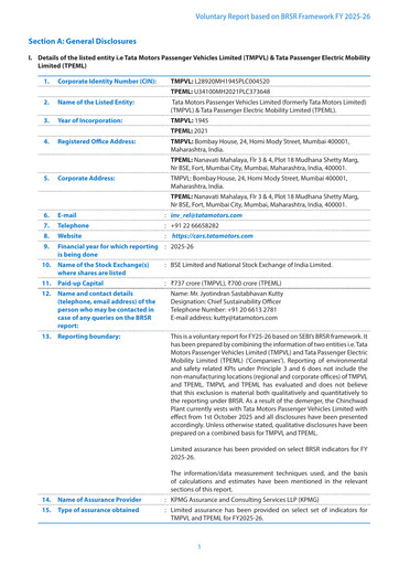Thumbnail Tata Motors ESG Report 2025-2026