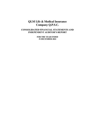 Thumbnail QLM Life & Medical Insurance Company Financial Statement 2022