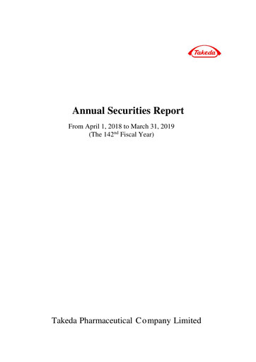 Vorschaubild Takeda Pharmaceutical Jahresbericht fy2018