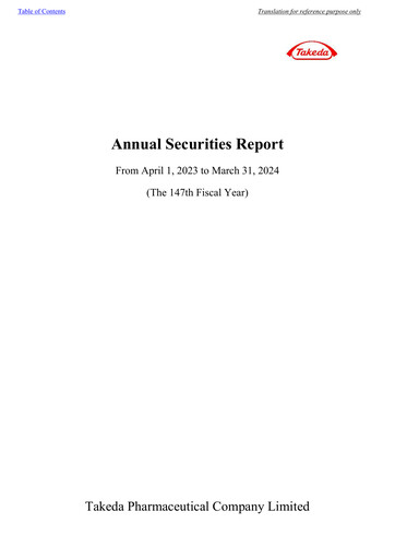 Vorschaubild Takeda Pharmaceutical Jahresbericht fy2023