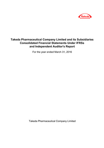 Thumbnail Takeda Pharmaceutical Financial Statement fy2015