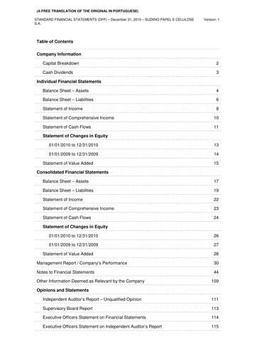 Vorschaubild Suzano Finanzmitteilung 2010