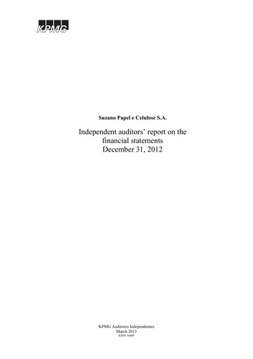 Vorschaubild Suzano Finanzmitteilung 2012