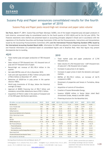 Thumbnail Suzano Quarterly Report 2010-q4