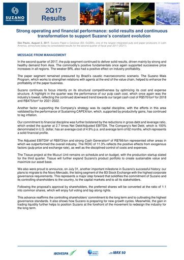 Thumbnail Suzano Quarterly Report 2017-q2