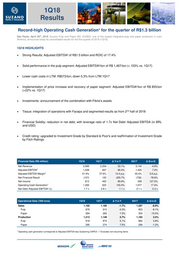 Thumbnail Suzano Quarterly Report 2018-q1