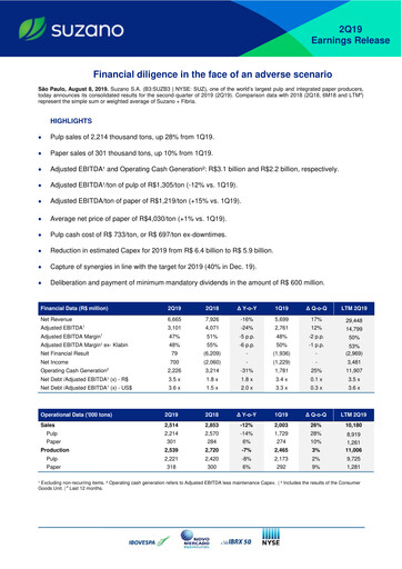 Thumbnail Suzano Quarterly Report 2019-q2