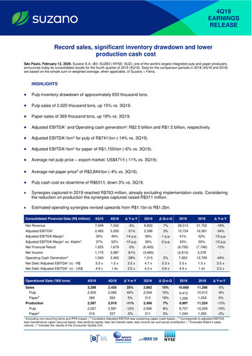 Thumbnail Suzano Quarterly Report 2019-q4