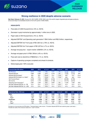 Thumbnail Suzano Quarterly Report 2020-q4