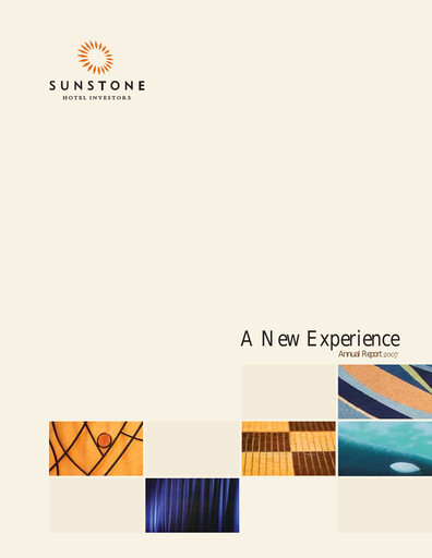 Thumbnail Sunstone Hotel Investors
 Annual Report 2007