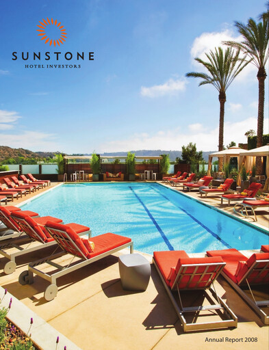 Thumbnail Sunstone Hotel Investors
 Annual Report 2008