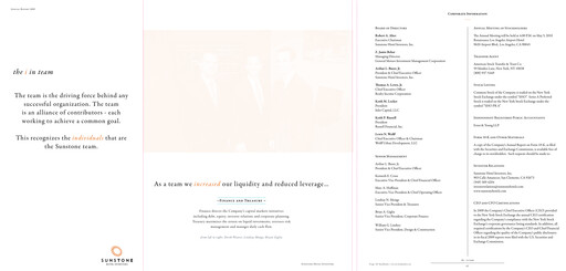 Thumbnail Sunstone Hotel Investors
 Annual Report 2009