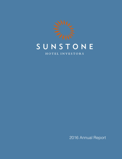 Thumbnail Sunstone Hotel Investors
 Annual Report 2016
