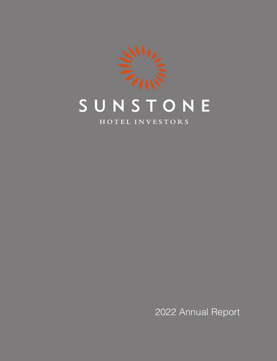 Thumbnail Sunstone Hotel Investors
 Annual Report 2022