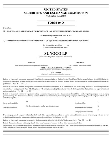 Vorschaubild Sunoco Quartalsbericht 2017-q2