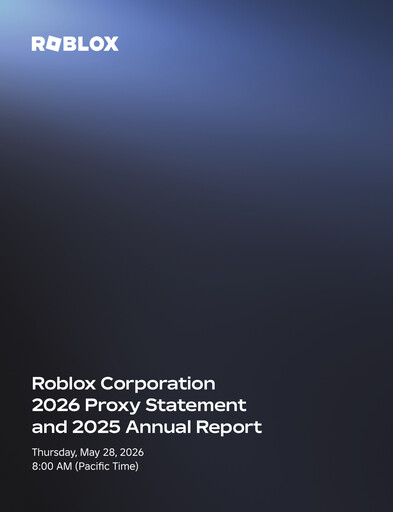 Thumbnail Roblox Annual Report 2025