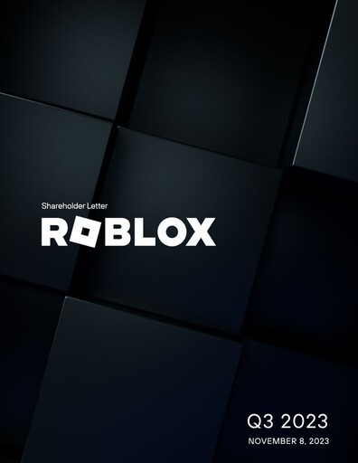 Thumbnail Roblox Quarterly Report 2023-q3