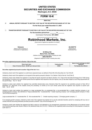 Vorschaubild Robinhood Jahresbericht 2025