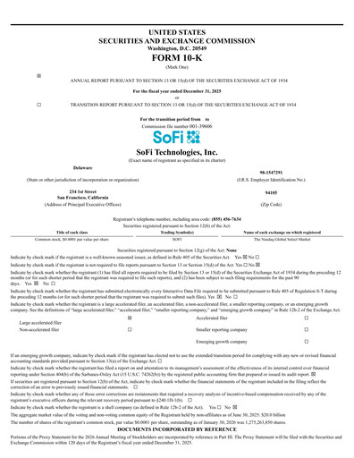 Thumbnail SoFi Annual Report 2025