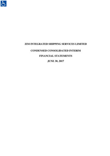Thumbnail ZIM Integrated Shipping Services Financial Statement 2017-h1