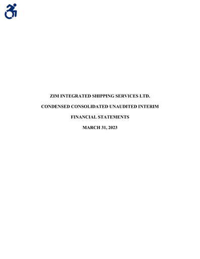 Thumbnail ZIM Integrated Shipping Services Financial Statement 2023-q1