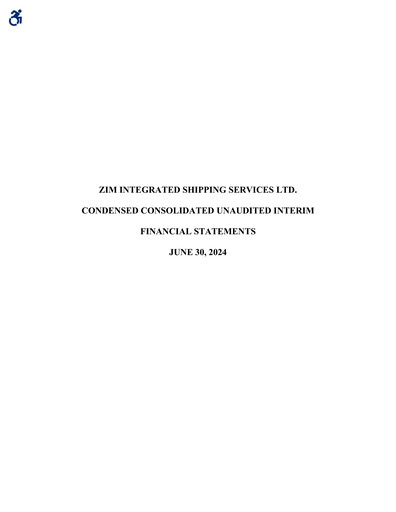 Thumbnail ZIM Integrated Shipping Services Financial Statement 2024-h1