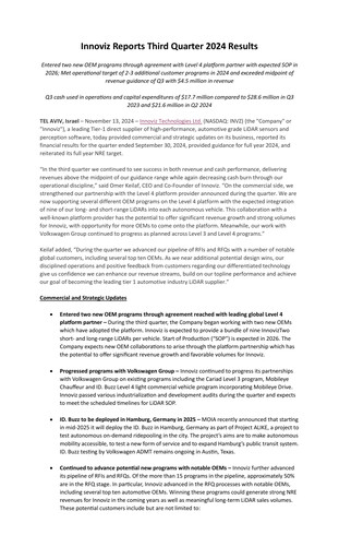 Miniature Innoviz Technologies Bilan financier 2024-q3